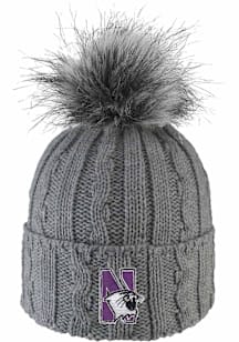 LogoFit Northwestern Wildcats Grey Alps Womens Knit Hat