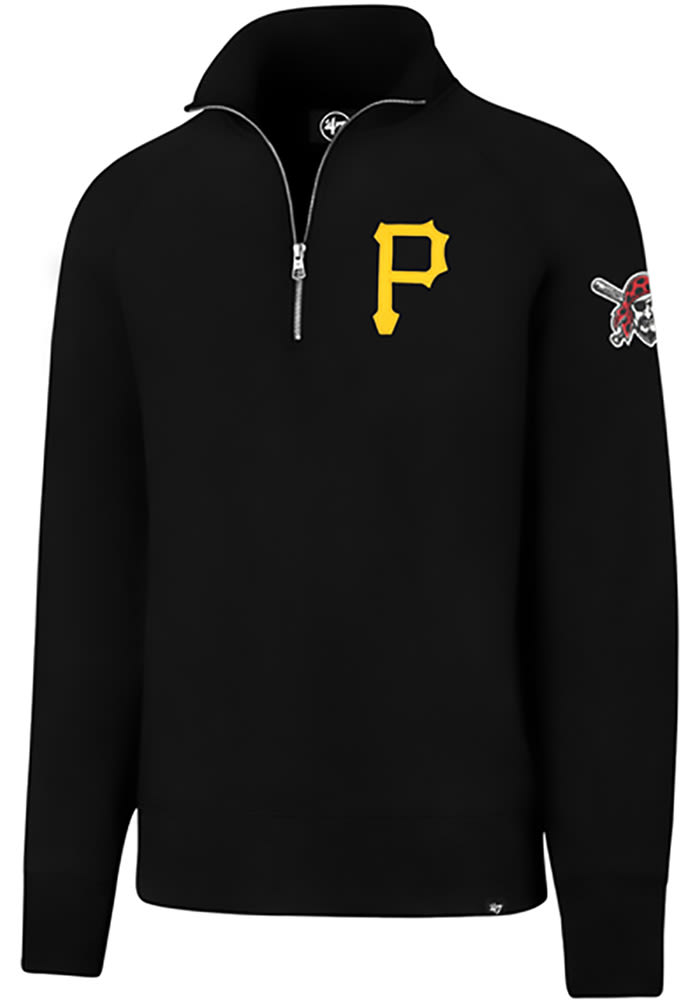 47 Pittsburgh Pirates Mens Black Sport Long Sleeve 1/4 Zip Fashion Pullover