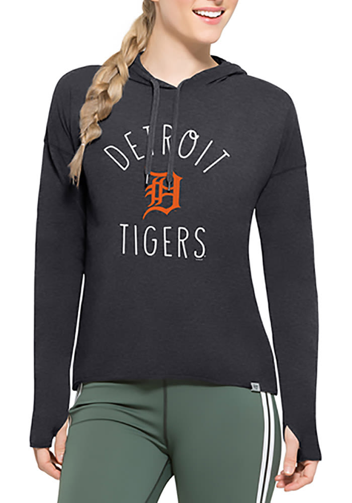 47 Detroit Tigers Womens Navy Blue Energy Lite Hooded Sweatshirt