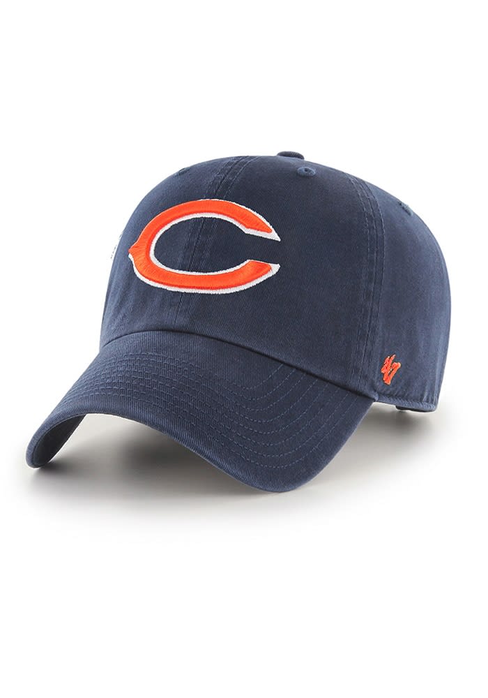 Chicago Bears Vintage Navy C Clean Up Adjustable Youth Hat