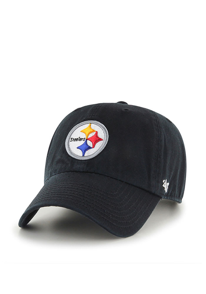 47 Pittsburgh Steelers Clean Up Adjustable Hat - Black