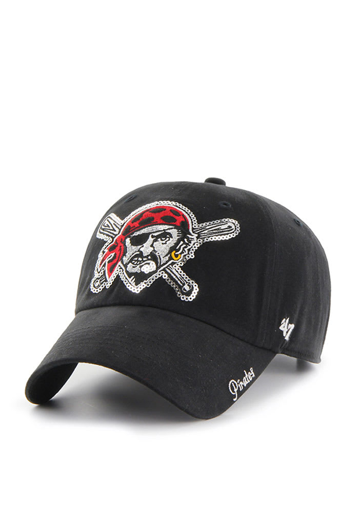 47 Pittsburgh Pirates Black Sparkle Womens Adjustable Hat
