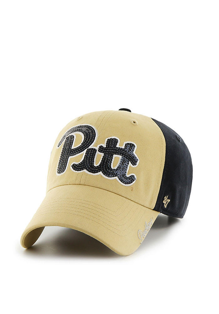 47 Pitt Panthers Navy Blue Sparkle Two Tone Womens Adjustable Hat