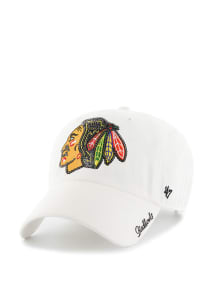 47 Chicago Blackhawks White Sparkle Womens Adjustable Hat