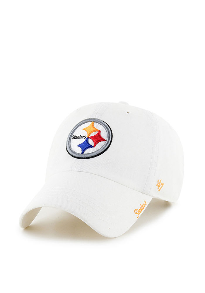 47 Pittsburgh Steelers White Miata Womens Adjustable Hat