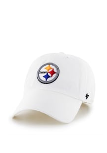 47 Pittsburgh Steelers Clean Up Adjustable Hat - White