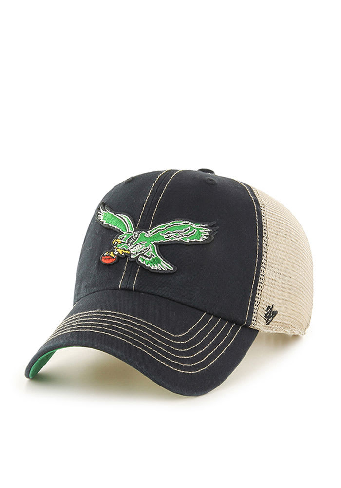 Philadelphia Eagles Trawler Kelly Green Cleanup Hat with Vintage Logo