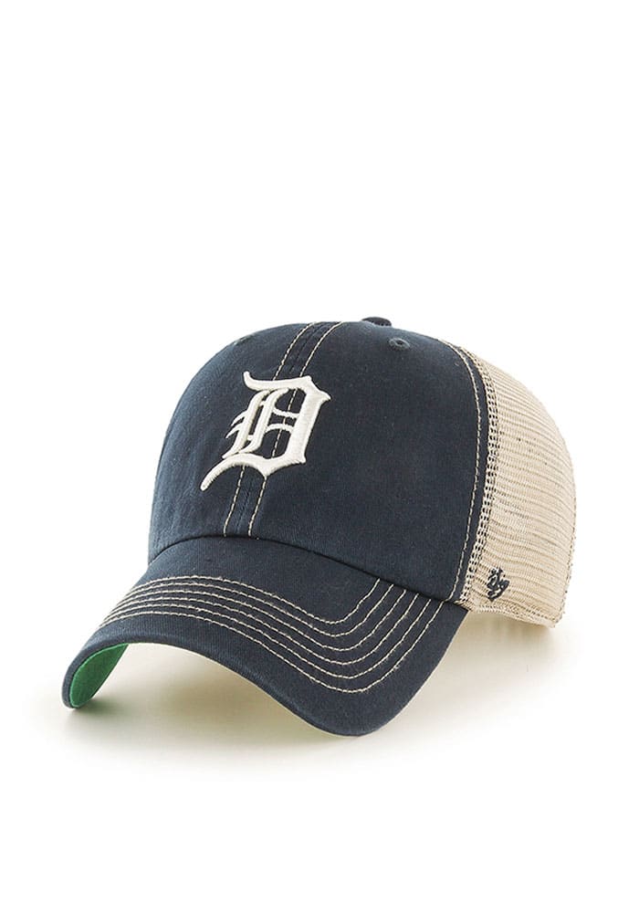 Detroit Tigers 47 Brand Trucker Mesh adjustable Navy Blue Hat