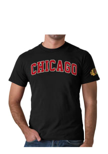 47 Chicago Blackhawks Black Fieldhouse Short Sleeve Fashion T Shirt