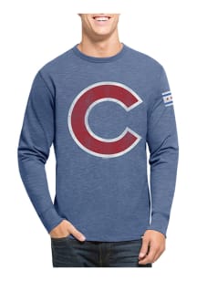 47 Chicago Cubs Blue Two Peat Long Sleeve Fashion T Shirt