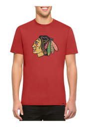 47 Chicago Blackhawks Red Knockout Short Sleeve Fashion T Shirt