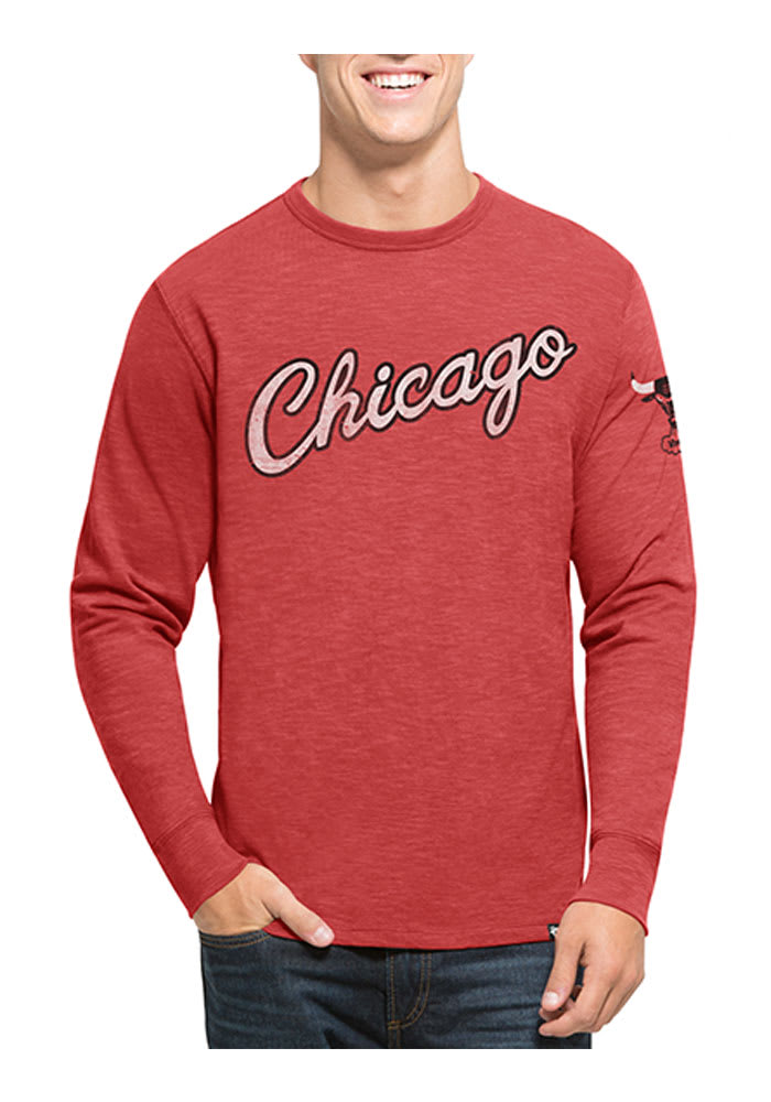 47 Chicago Bulls Red Two Peat Long Sleeve Fashion T Shirt