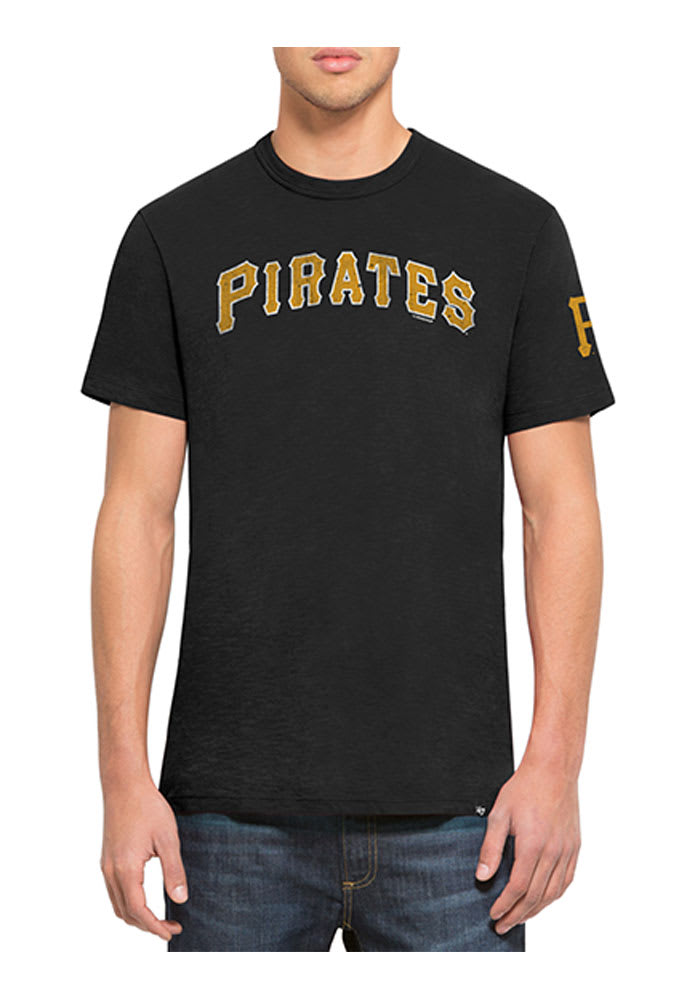 Pittsburgh Pirates Three Rivers Stadium T-Shirt from Homage. | Gold | Vintage Apparel from Homage.