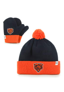 47 Chicago Bears Bam Bam Baby Knit Hat - Navy Blue