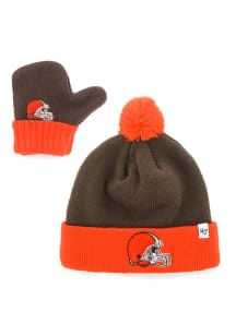 47 Cleveland Browns Bam Bam Baby Knit Hat - Brown