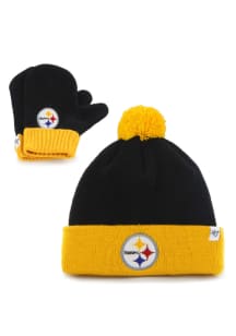 47 Pittsburgh Steelers Bam Bam Baby Knit Hat - Black