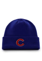 47 Chicago Cubs Blue Raised Cuff Mens Knit Hat