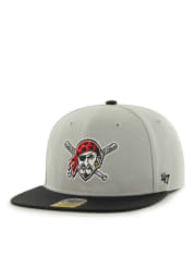 Pittsburgh Pirates Grey Lil Shot Youth Snapback Hat