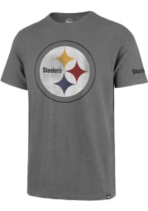 47 Pittsburgh Steelers Black Two Peat Short Sleeve Fashion T Shirt
