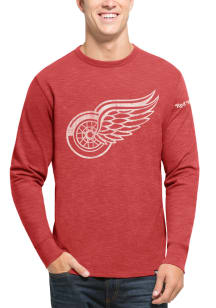 47 Detroit Red Wings Red Two Peat Long Sleeve Fashion T Shirt