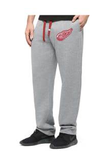 47 Detroit Red Wings Mens Grey Varsity Warmups Fashion Sweatpants
