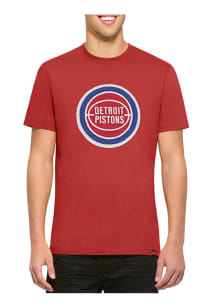 47 Detroit Pistons Red Knockout Short Sleeve Fashion T Shirt