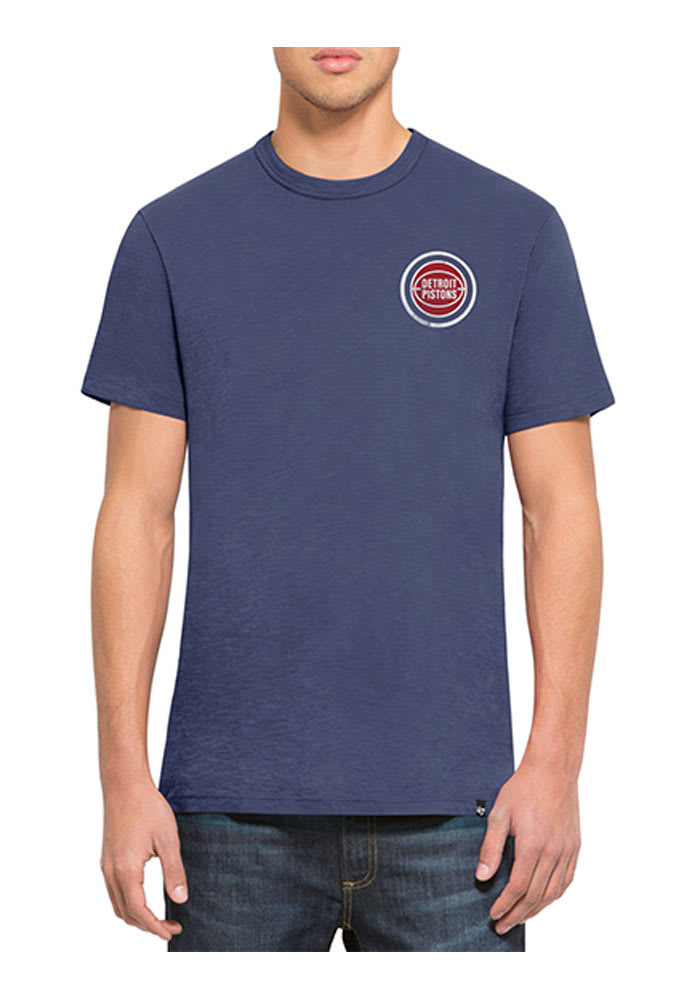 47 Detroit Pistons Blue MVP Scrum Short Sleeve Fashion T Shirt