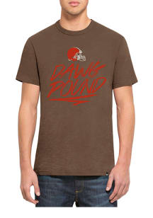 47 Cleveland Browns Brown Scrum Short Sleeve Fashion T Shirt