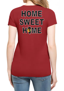 47 Chicago Blackhawks Womens Red MVP Club Scoop T-Shirt