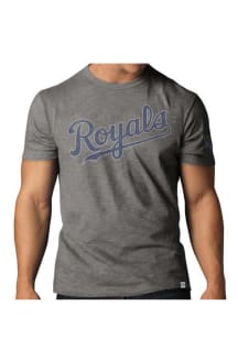 47 Kansas City Royals Grey Two Peat Short Sleeve Fashion T Shirt