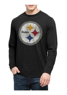 47 Pittsburgh Steelers Black Scrum Long Sleeve Fashion T Shirt