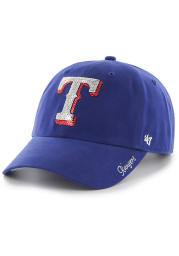 47 Texas Rangers Blue Sparkle Womens Adjustable Hat