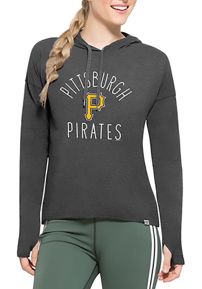 47 Pittsburgh Pirates Womens Black Energy Lite Hooded Sweatshirt