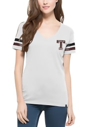 47 Texas A&M Aggies Juniors White Post Season V-Neck T-Shirt