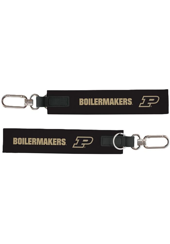 Keystrap Purdue Boilermakers BLACK Oversized KeyStrap Keychain - 480970598