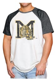 Original Retro Brand Missouri Tigers White Vintage Short Sleeve Fashion T Shirt