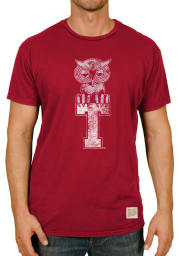 Original Retro Brand Temple Owls Red Logo Short Sleeve Fashion T Shirt