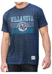 Original Retro Brand Villanova Wildcats Navy Blue Lines Short Sleeve Fashion T Shirt