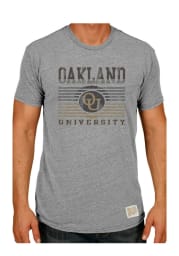 Original Retro Brand Oakland University Golden Grizzlies Gray Triblend Tee