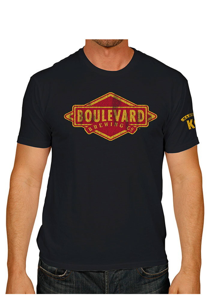 Original Retro Brand Boulevard Black Logo Short Sleeve T Shirt