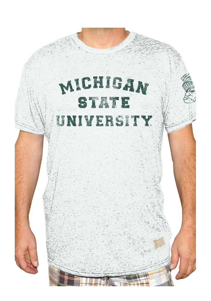 Original Retro Brand Michigan State Spartans White University Tee