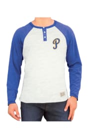 Original Retro Brand Pitt Panthers Grey Pauley Long Sleeve Fashion T Shirt