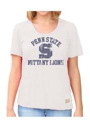Original Retro Brand Penn State Nittany Lions Juniors White Susan Short Sleeve Crew T-Shirt