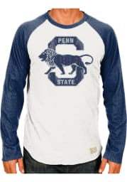 Original Retro Brand Penn State Nittany Lions White Raglan Long Sleeve Fashion T Shirt