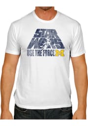 Original Retro Brand Michigan Wolverines White Use The Force Short Sleeve Fashion T Shirt