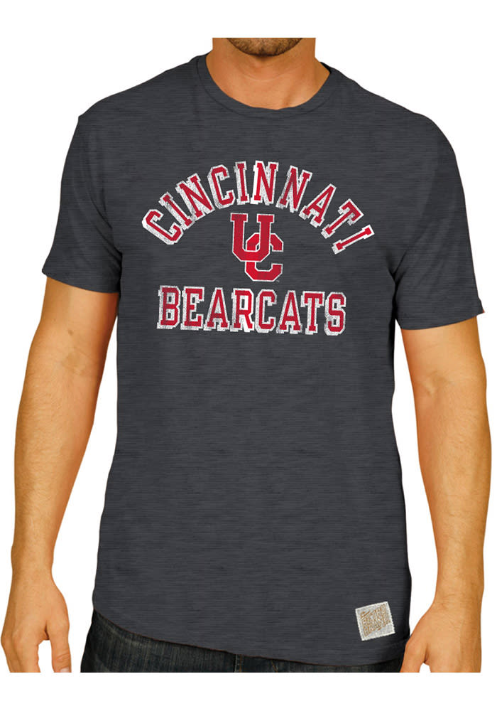 Original Retro Brand Cincinnati Bearcats Charcoal Arch Logo Short Sleeve Fashion T Shirt