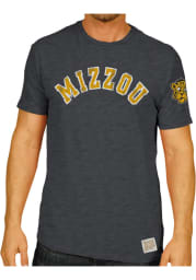Original Retro Brand Missouri Tigers Charcoal Wordmark Short Sleeve Fashion T Shirt