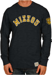 Original Retro Brand Missouri Tigers Black Wordmark Long Sleeve Fashion T Shirt