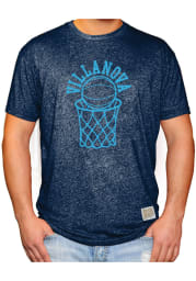 Original Retro Brand Villanova Wildcats Navy Blue Basketball Short Sleeve Fashion T Shirt