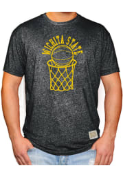 Original Retro Brand Wichita State Shockers Black Basketball Short Sleeve Fashion T Shirt